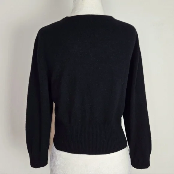 VINTAGE Cashmere Cropped Cardigan - Picture 4 of 5